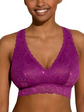Cosabella Never Say Never Beauty Racie Bralette Lace Fuschia Size Medium NWT